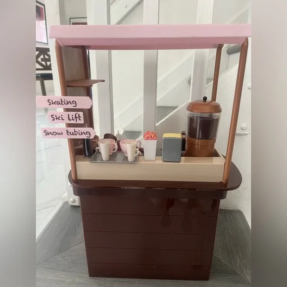 Our Generation Doll CHOCOTASTIC HOT CHOCOLATE STAND with Accessories - Picture 4 of 8